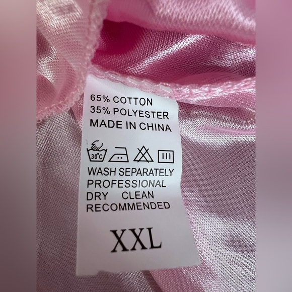 Women Sexy Lingerie Lace Mini Dress Babydoll Nightdress Sleepwear Sz XXL ‎ Pink - Picture 6 of 7